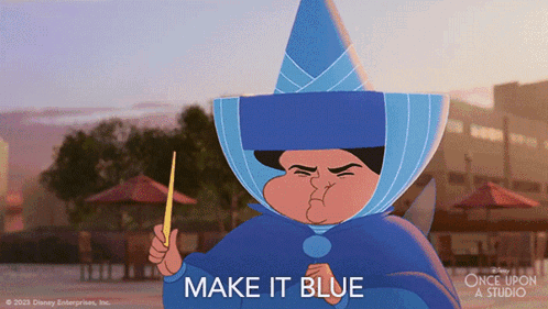 Make It Blue Merryweather GIF - Make It Blue Merryweather Once Upon A Studio GIFs