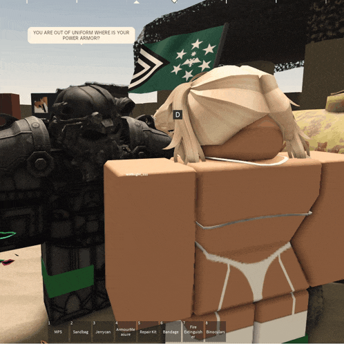 a screenshot of a video game shows a girl in a bikini talking to a man