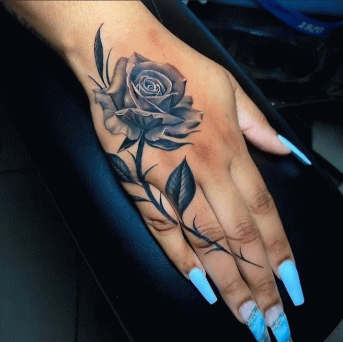 Black Rose Tattoo GIF - Black Rose Tattoo GIFs