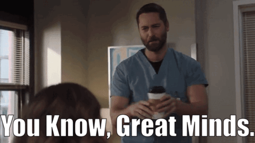 New Amsterdam Max Goodwin GIF - New Amsterdam Max Goodwin You Know Great Minds GIFs