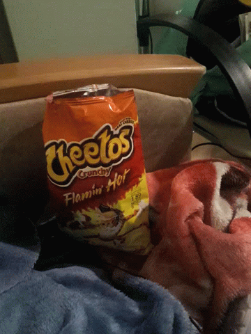 Waiting Cheetos Flamin Hot GIF