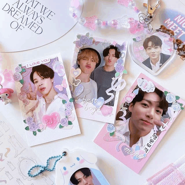 a collage of cards with one that says i love you