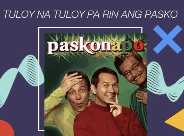 a picture of three men with the word paskonopo on it