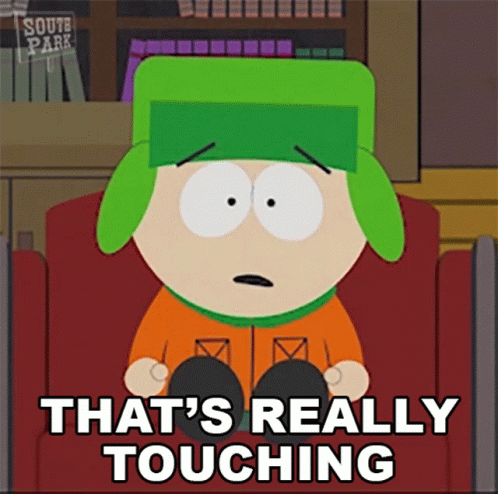 Thats Really Touching Kyle Broflovski GIF - Thats Really Touching Kyle Broflovski South Park GIFs