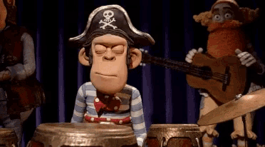 Bored Monkey Play GIF - Bored Monkey Play Drums GIFs