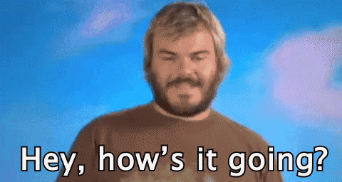 a man with a beard says hey how 's it going ..