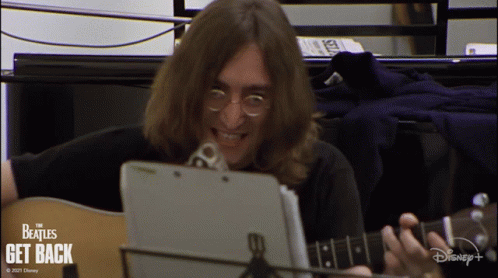 Singing John Lennon GIF - Singing John Lennon The Beatles GIFs