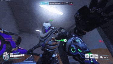 a screenshot of a video game shows a robot with a sword and says prepare to attack
