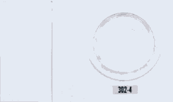 a person 's face is visible through a window with the number 302-4