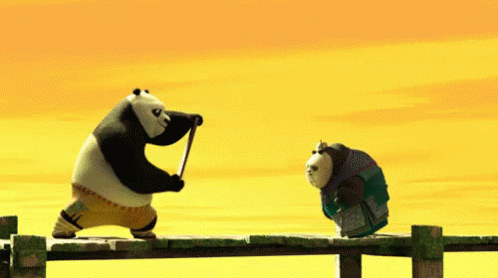 Granny Fight GIF - Kung Fu Panda3 Training Slow GIFs