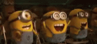 Minions Excited GIF - Minions Excited Clapping GIFs