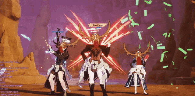 a screenshot of a video game with the name star player on the top