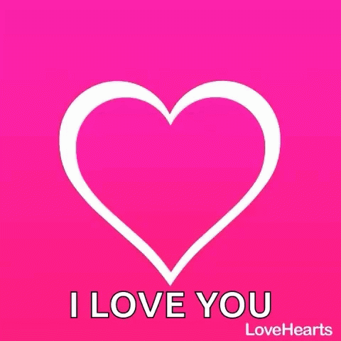 Pink Heart Love GIF