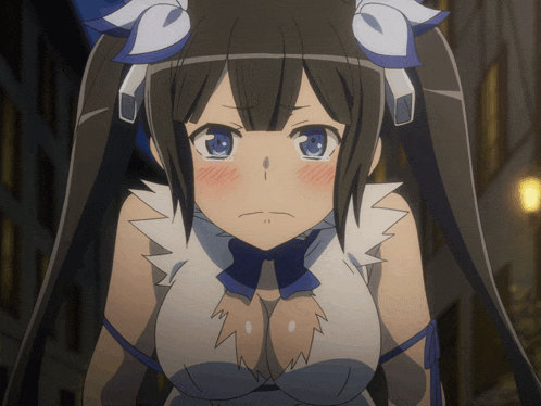 a girl with long hair and a blue bow on her hair