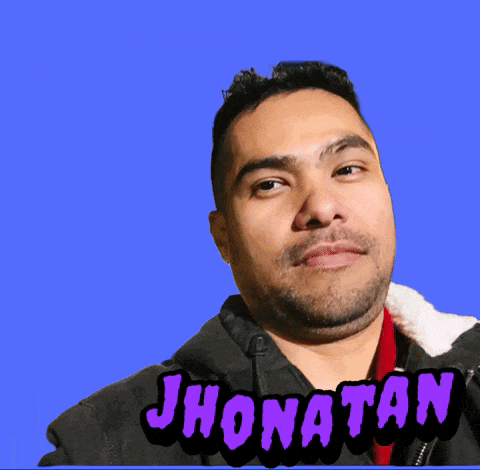 a man with a beard and the name jhonnatan on his chest
