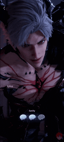 a screenshot of a video game with sylius and sanity