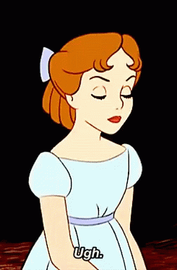 Wendy Darling Peter Pan GIF - Wendy Darling Peter Pan Ugh GIFs