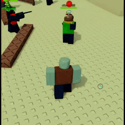 a group of roblox characters are playing a game .