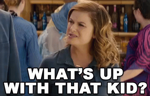 What'S Up With That Kid? GIF - The House Amy Poehler Whats Up With That Kid GIFs