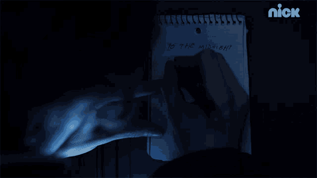 To The Midnight Society Are You Afraid Of The Dark GIF - To The Midnight Society Are You Afraid Of The Dark Writing GIFs