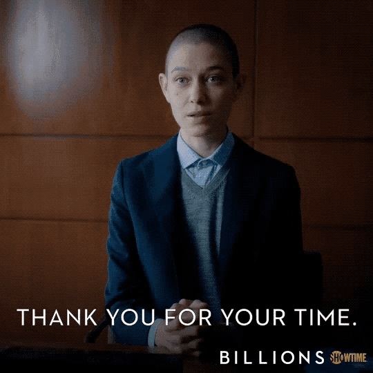 a showtime advertisement for billions shows a woman in a suit