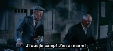 J'Fous Le Camp ! J'En Ai Marre ! GIF - Jen Ai Marre Bourvil Fous Le Camp GIFs