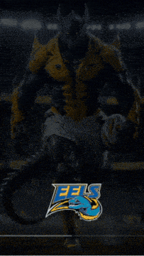 a monster holding a rugby ball with the word sea on the bottom right