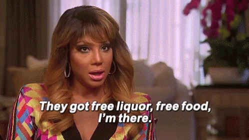 Tamar Braxton Got Free Liquor GIF - Tamar Braxton Got Free Liquor Food GIFs