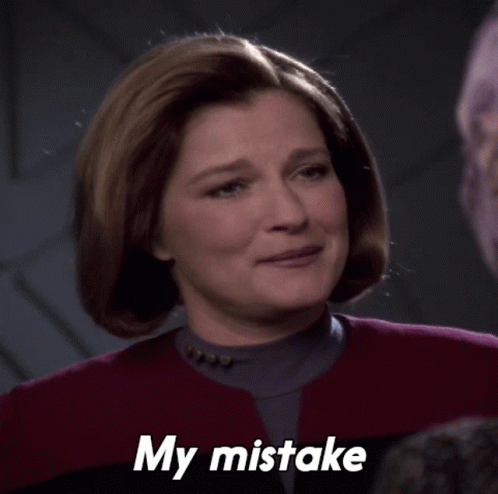 My Mistake Capt Kathryn Janeway GIF - My Mistake Capt Kathryn Janeway Star Trek GIFs