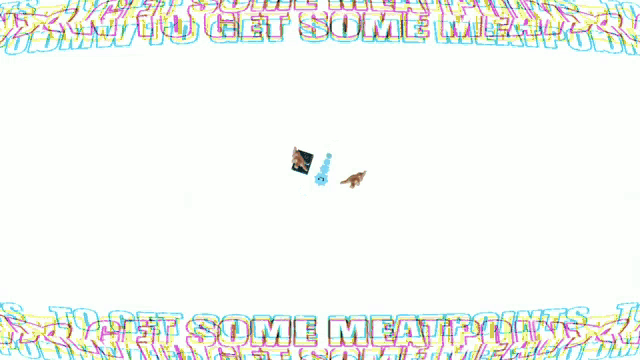 two hands reaching for a smiley face with the words " get some meat points " written on the bottom