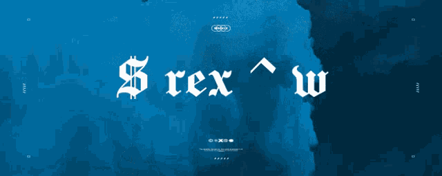 a blue background with the letters s and w