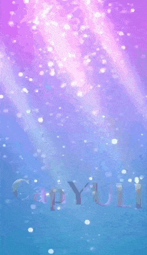 a purple and blue background with the word capyuli