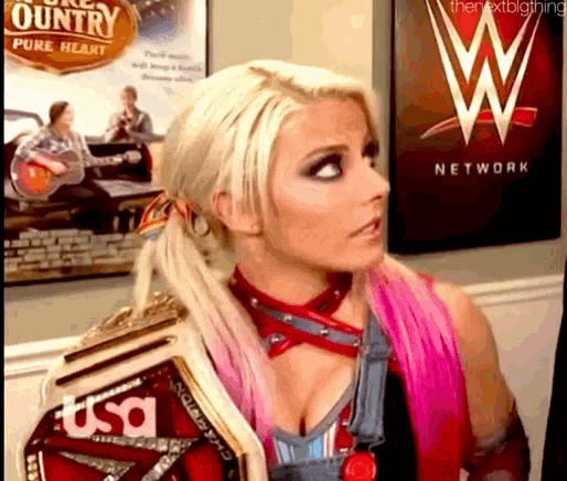 a woman is holding a wrestling championship belt with the word usa on it