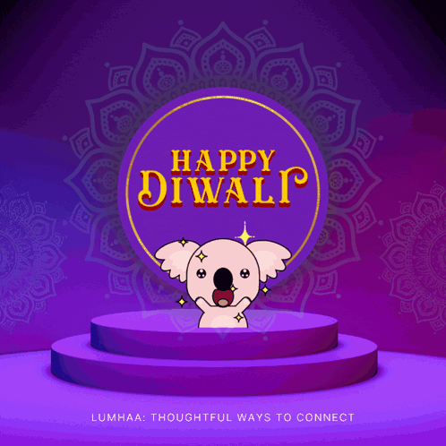 Happy Diwali Lumhaa GIF - Happy Diwali Lumhaa Koala GIFs