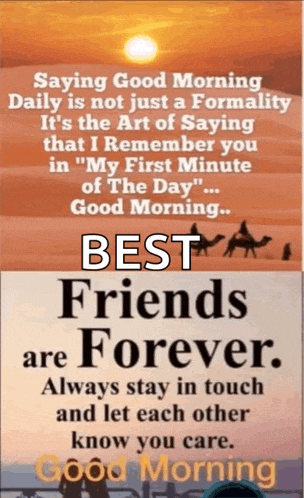 a good morning message with a quote that says " saying good morning daily is not just a formality "