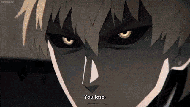You Lose Genos Vs Sonic GIF - You Lose Genos Vs Sonic One Punch Man GIFs