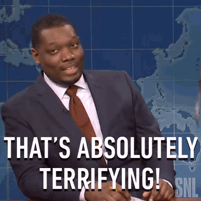 Thats Absolutely Terrifying Saturday Night Live GIF - Thats Absolutely Terrifying Saturday Night Live Weekend Update GIFs