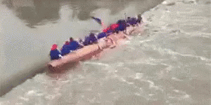龍舟 划龍舟 失敗 翻船 糗 GIF - Dragon Boat Fail Into The River GIFs