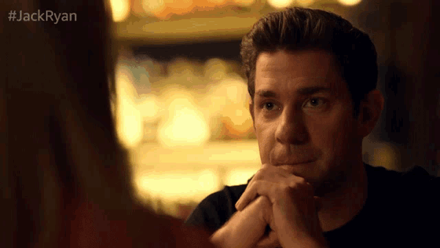 a close up of a man 's face with the hashtag #jackryan above him