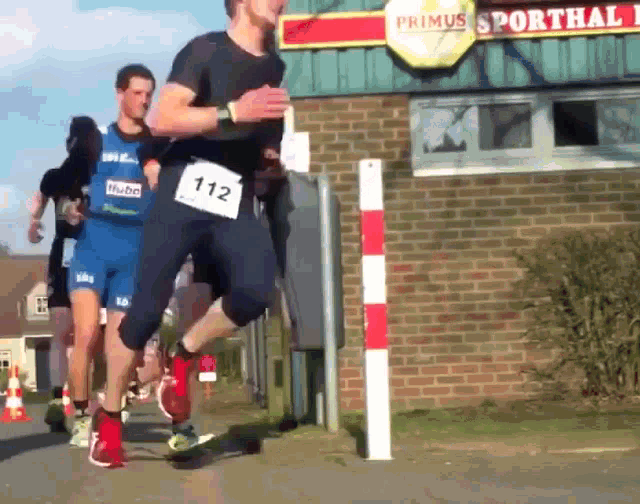 Runner Smashes Nuts Into Pole Runner GIF - Runner Smashes Nuts Into Pole Runner Smashes GIFs