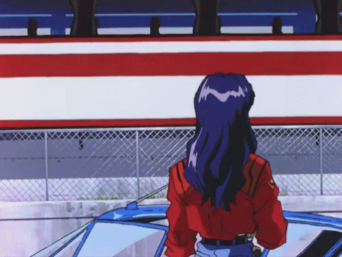 Neon Genesis Evangelion Anime GIF - Neon Genesis Evangelion Anime Misato GIFs