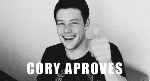 Cory Monteith Glee GIF - Cory Monteith Glee Approves GIFs