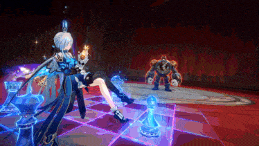 a girl is sitting on a chess board with a robot behind her