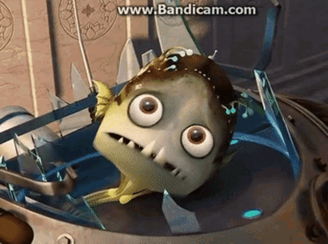 a cartoon character in a cage with the website www.bandicam.com visible in the corner