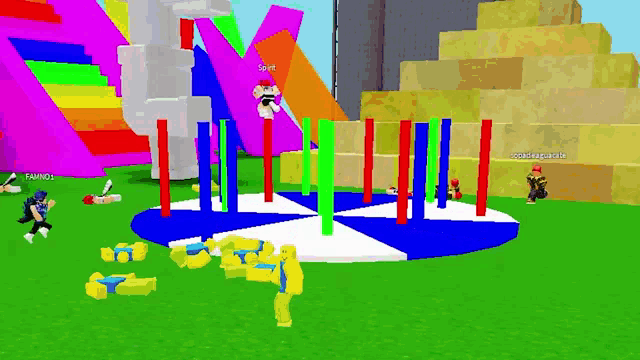 a group of people are playing a video game called roblox and one of the players is named coca-colaaguacate