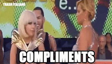 Complimenti Compliments GIF - Complimenti Compliments Lady Gaga GIFs