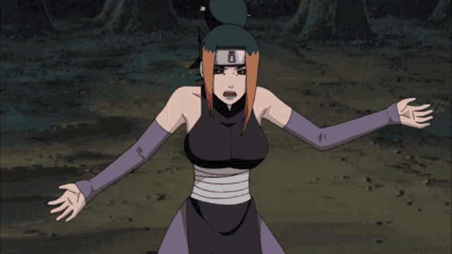 a woman with the number 8 on her head is surrounded by red flames