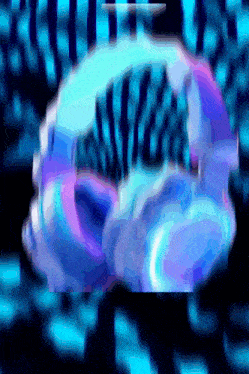a blurry image of a blue and purple circle