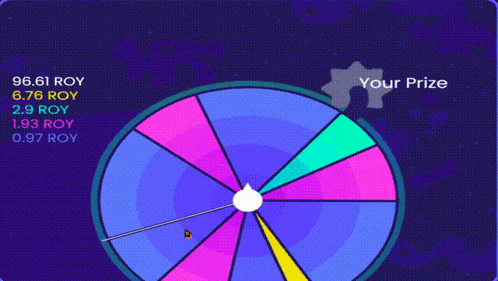 a purple and blue circle with the word you on the bottom