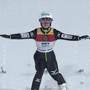 a person wearing a helmet and goggles is wearing a shirt that says omv